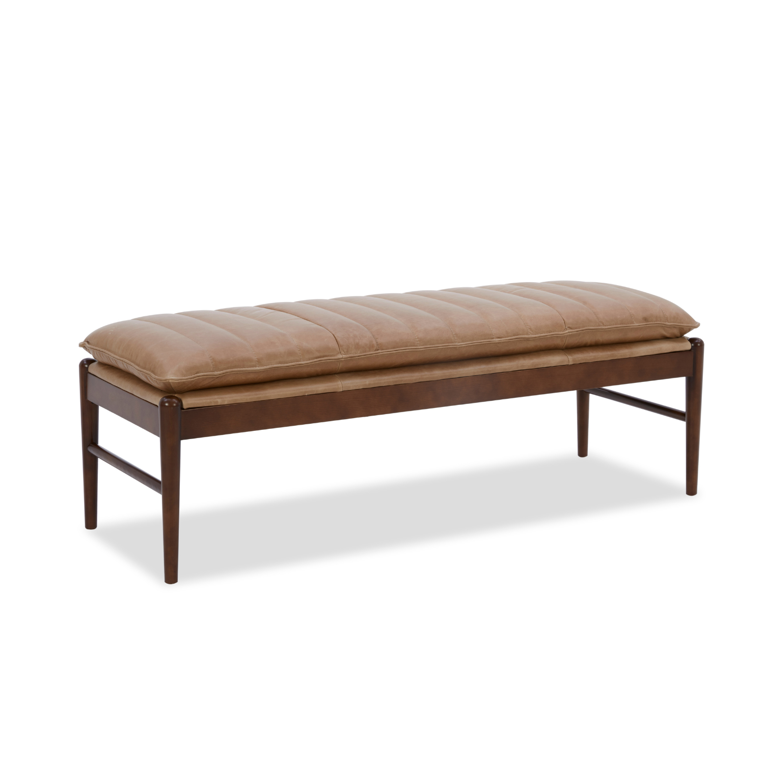Airdrie Bench - Concord Taupe Leather