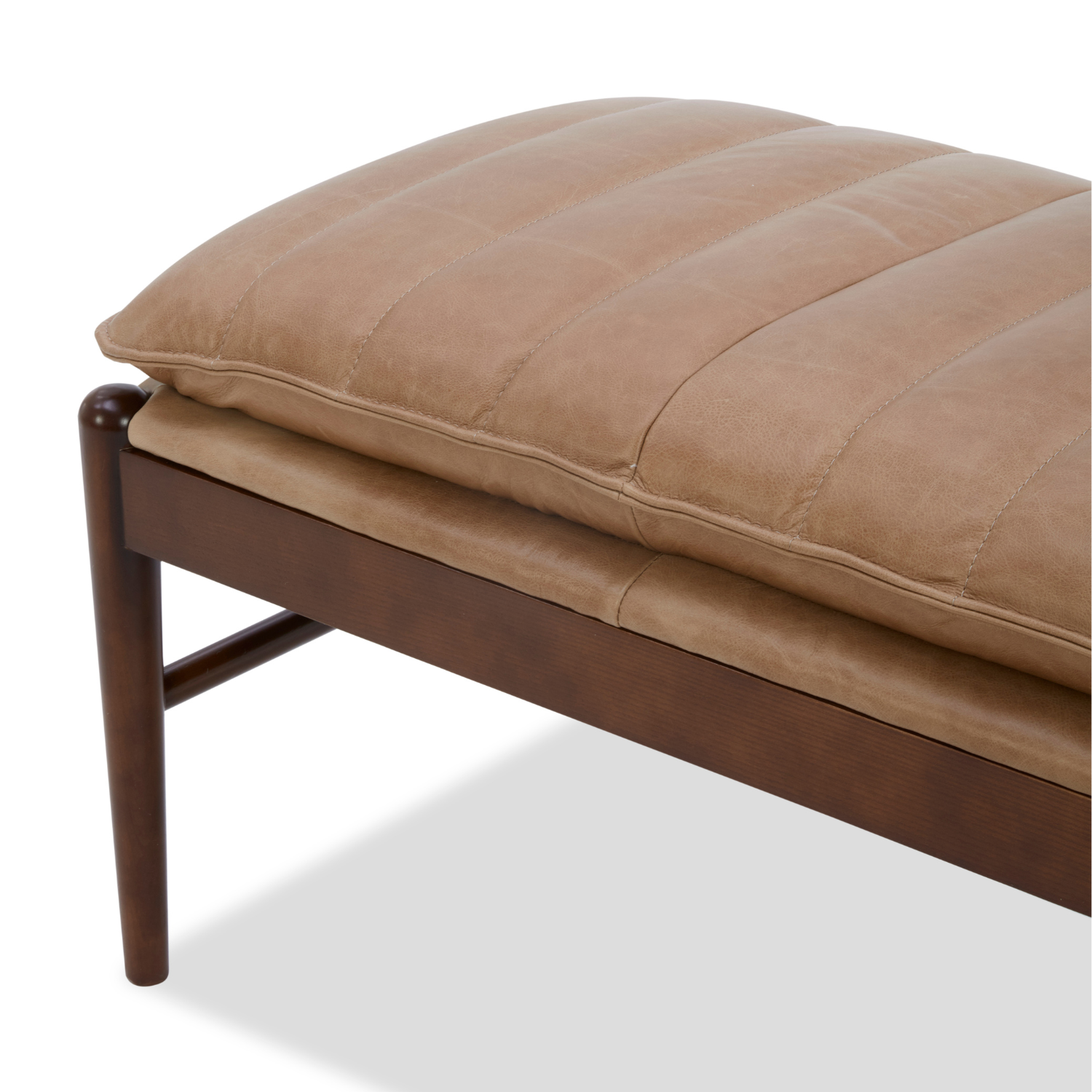 Airdrie Bench - Concord Taupe Leather