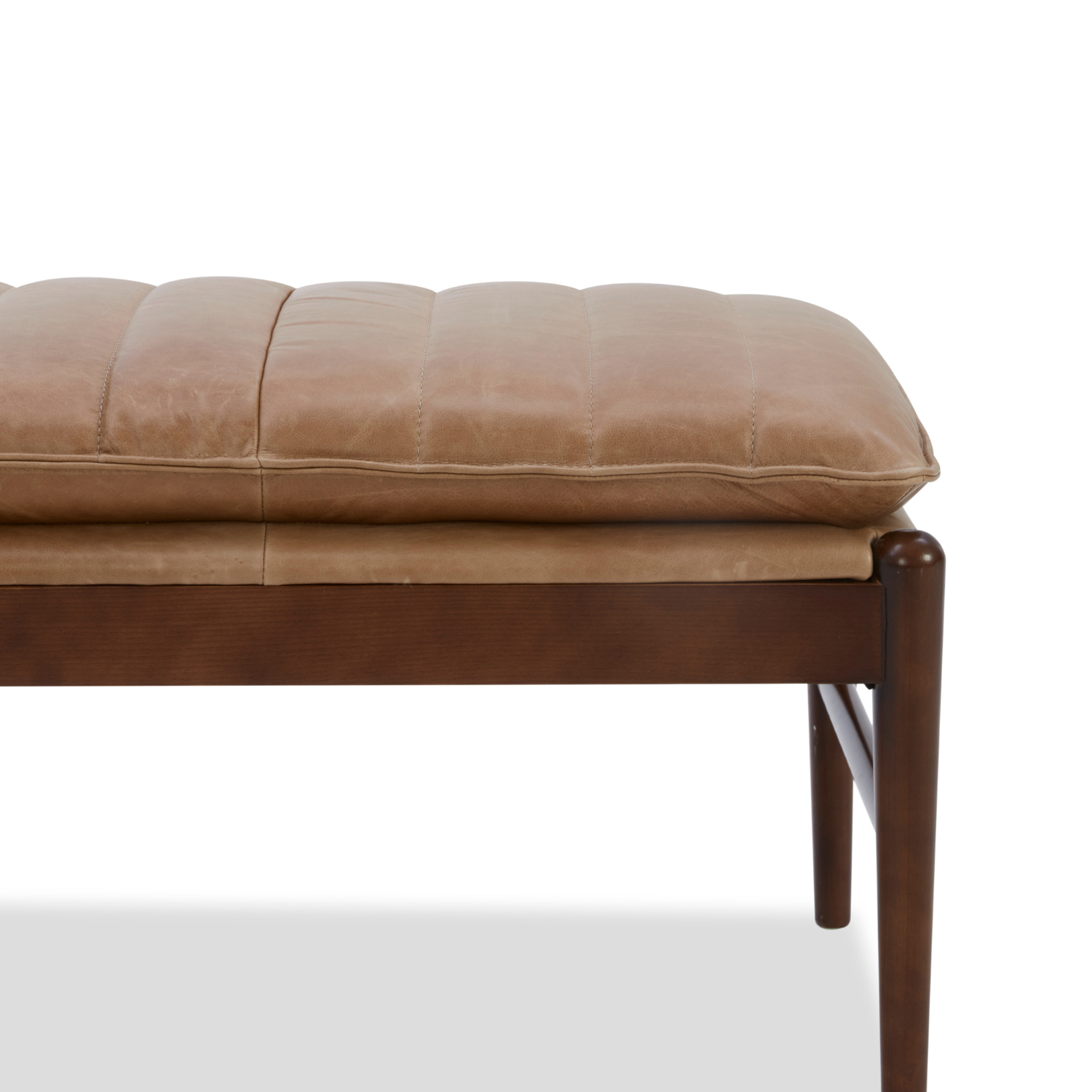 Airdrie Bench - Concord Taupe Leather