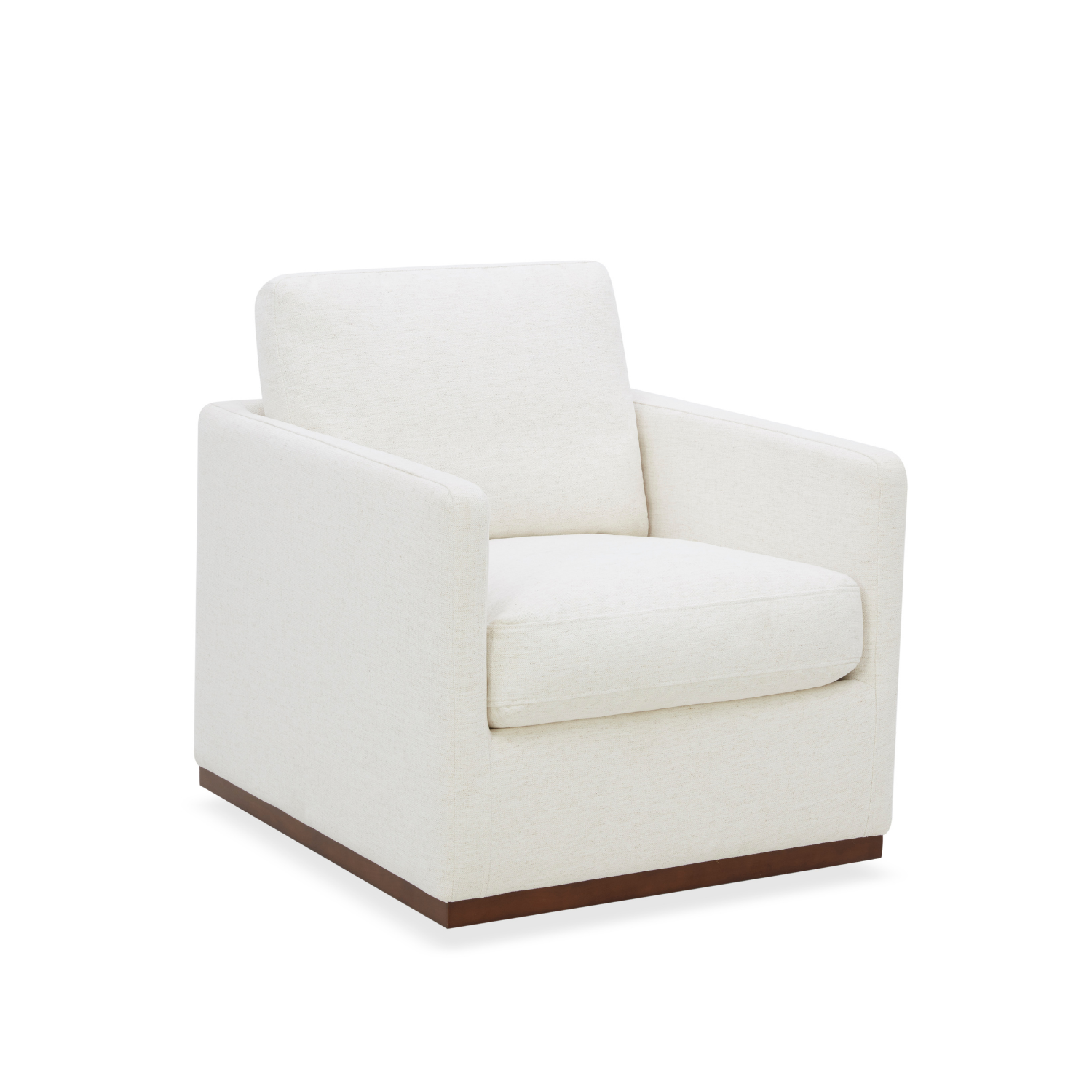 Stratford Swivel Lounge Chair - Crypton® Nomad Snow