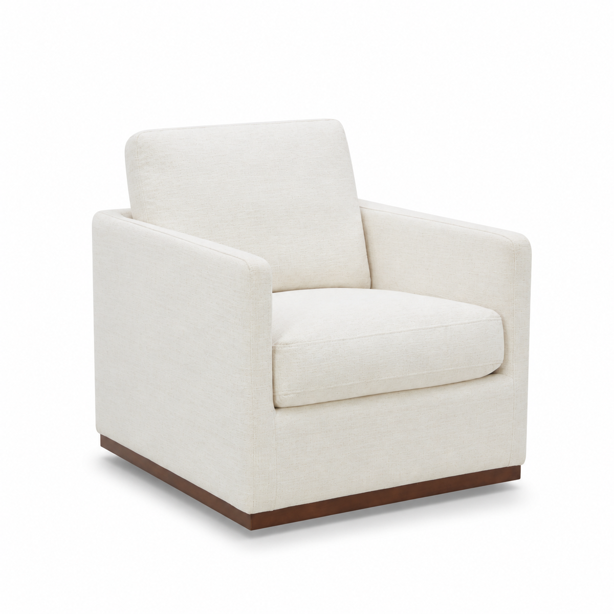 Stratford Swivel Lounge Chair - Crypton® Nomad Snow