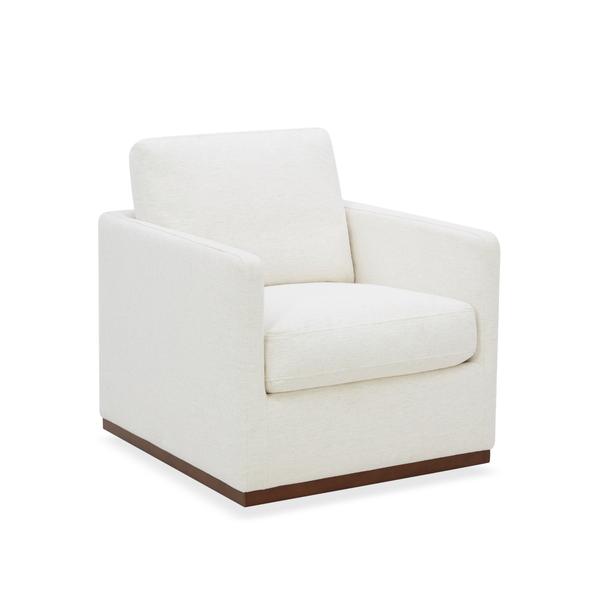 Stratford Swivel Lounge Chair - Crypton® Nomad Snow