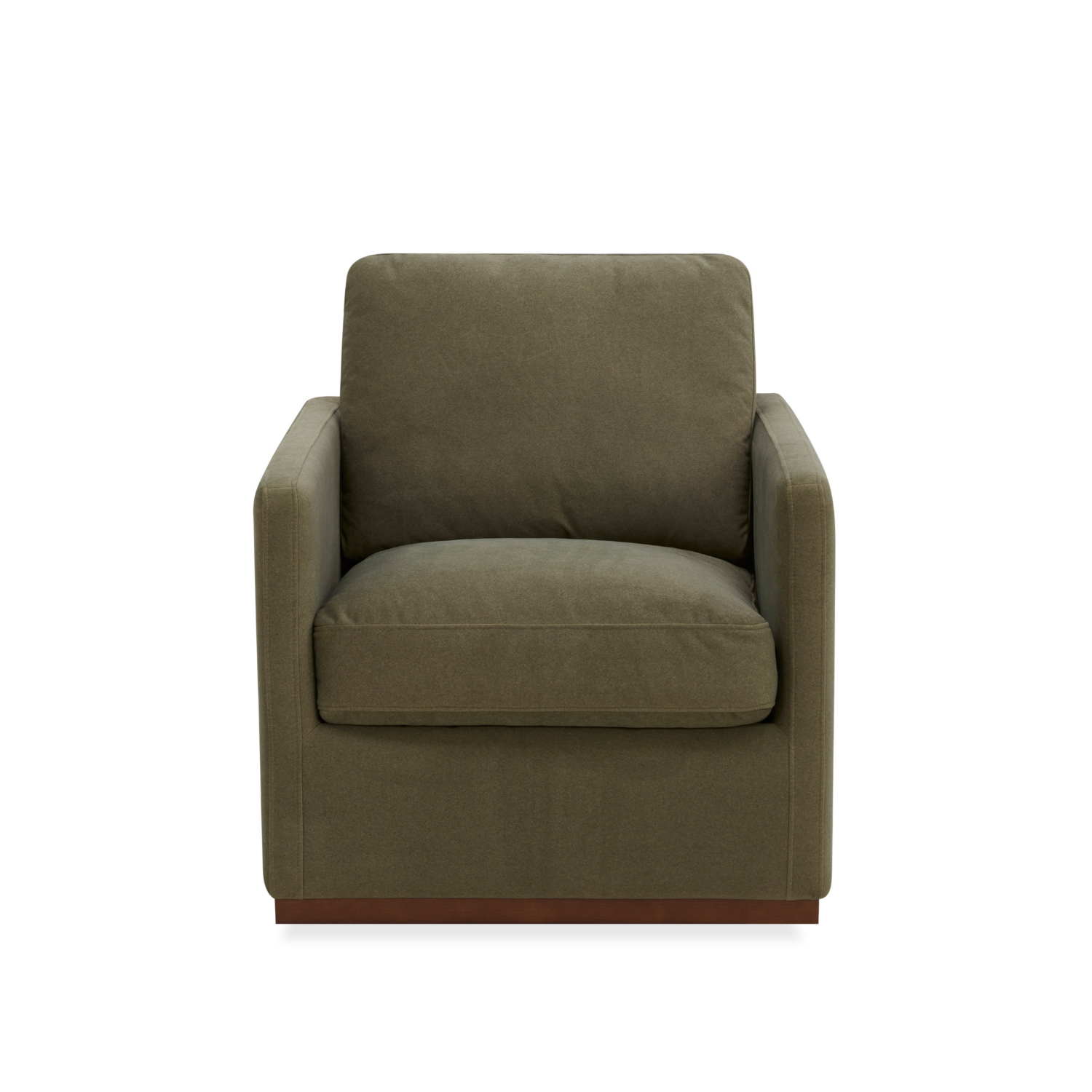 Stratford Swivel Lounge Chair - Forest Green Matte Velvet