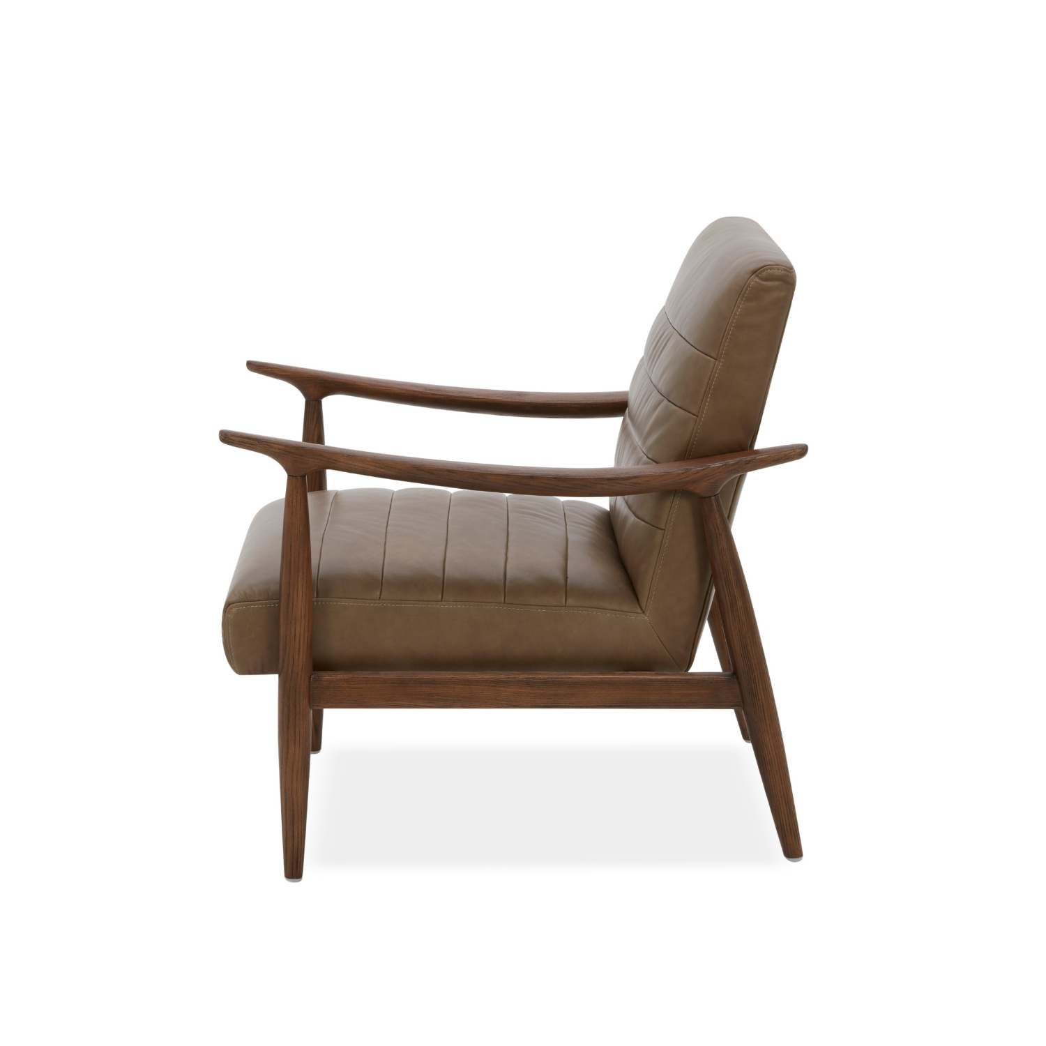 Wyndham Lounge Chair - Concord Pewter Leather