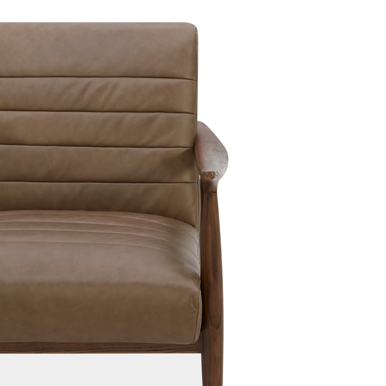 Wyndham Lounge Chair - Concord Pewter Leather