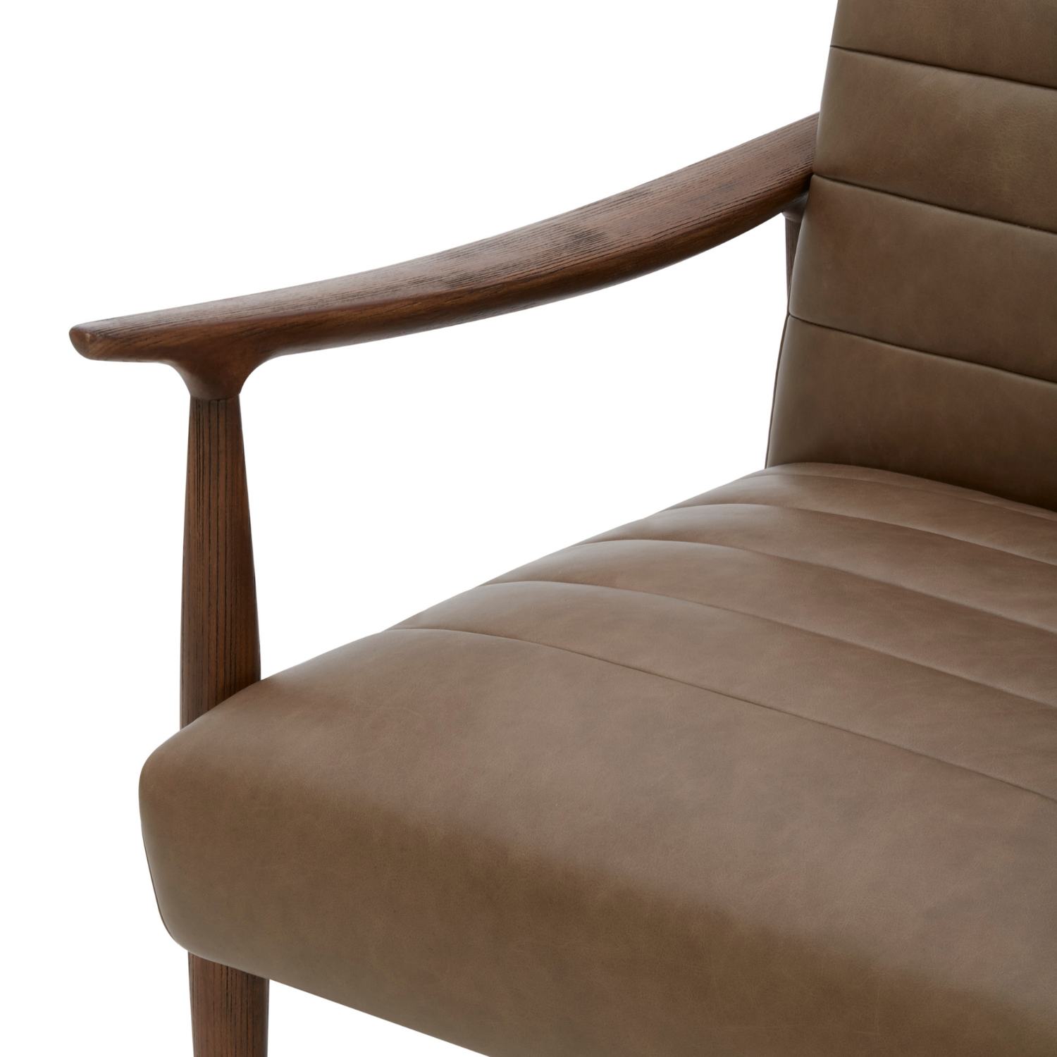 Wyndham Lounge Chair - Concord Pewter Leather