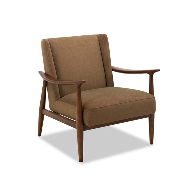 Nevis Lounge Chair - Tawny Brown Matte Velvet