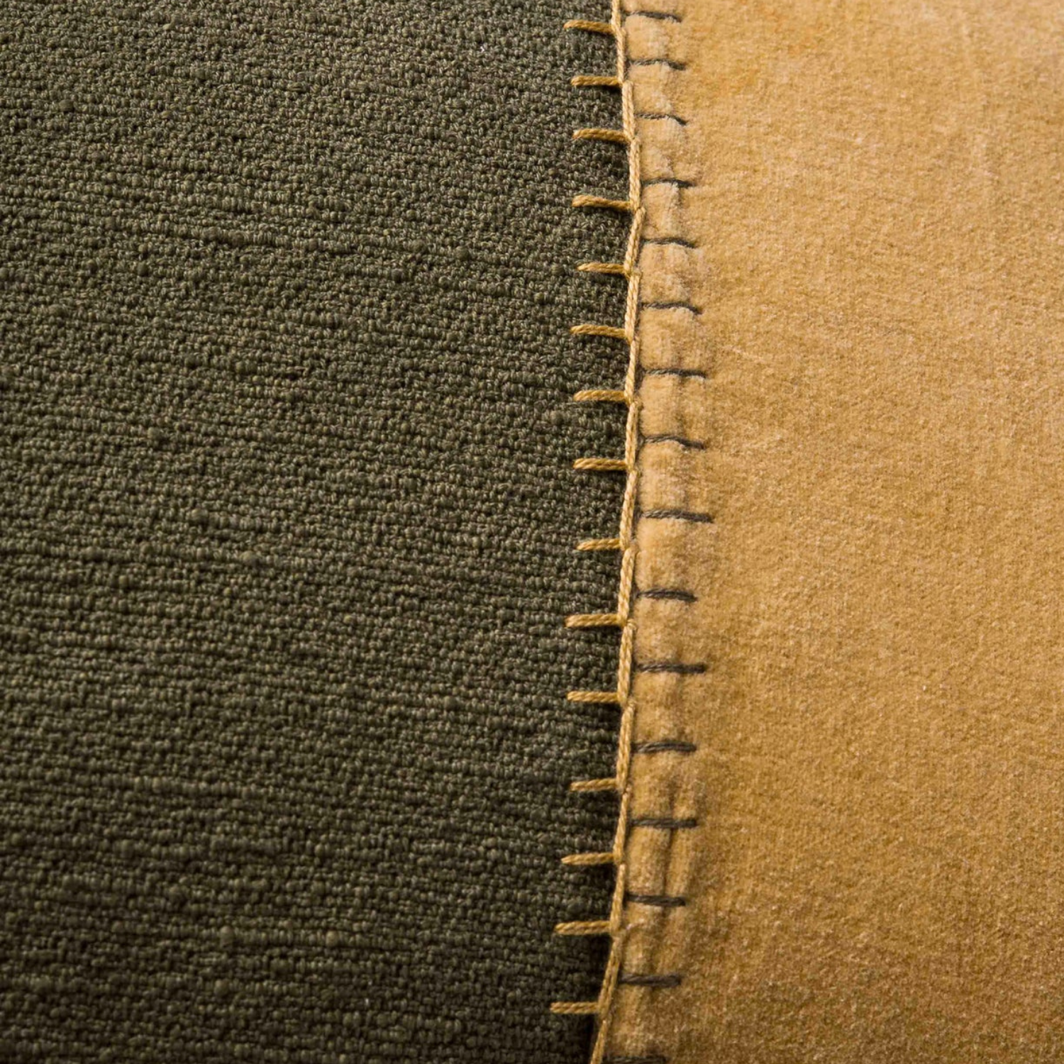 Geary Patched Velvet Kidney Toss Pillow