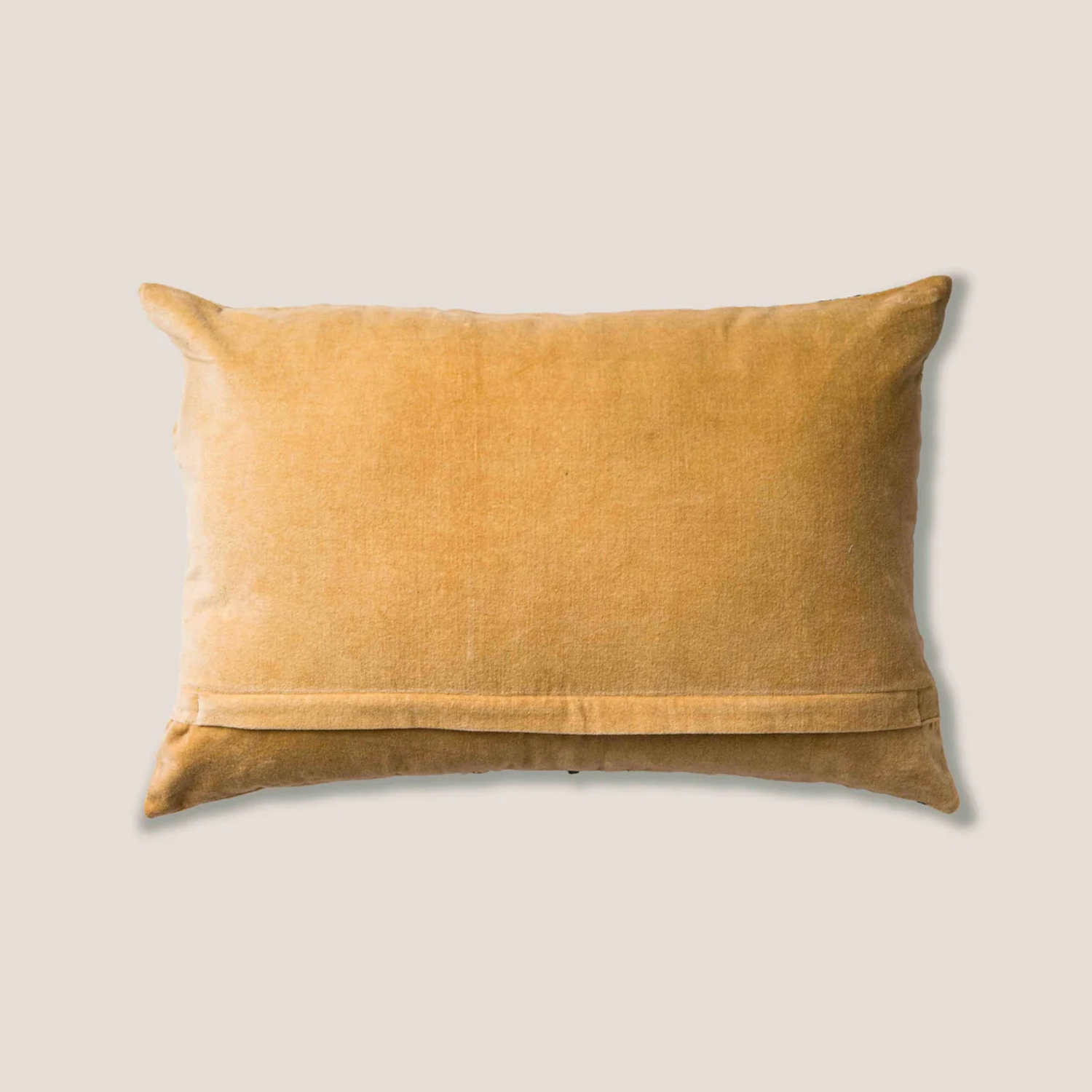 Geary Patched Velvet Kidney Toss Pillow