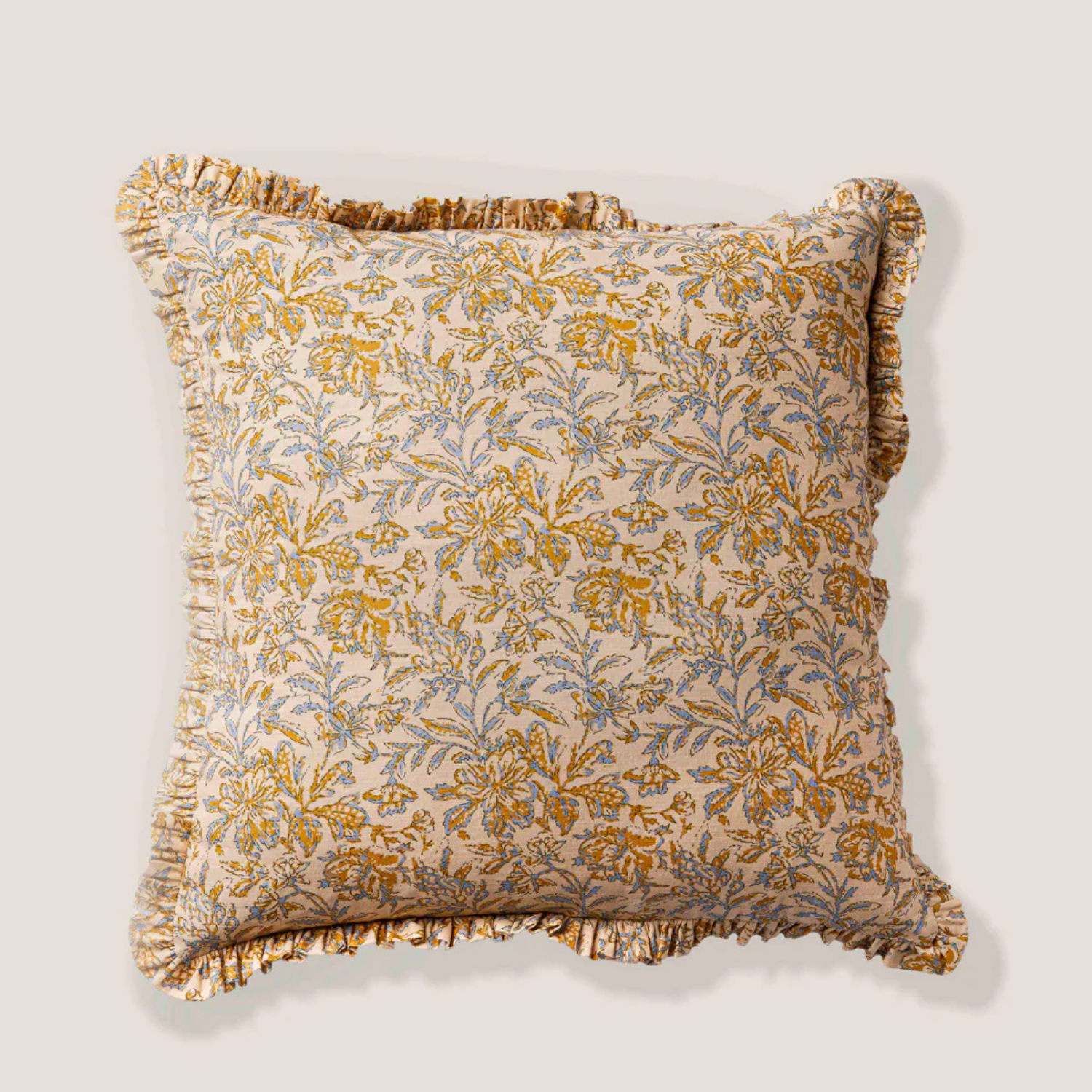 Nottingham Botanical Block Print Toss Pillow