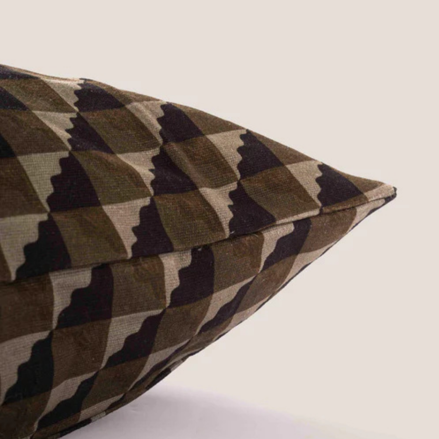 Cascade Geometric Block Print Toss Pillow
