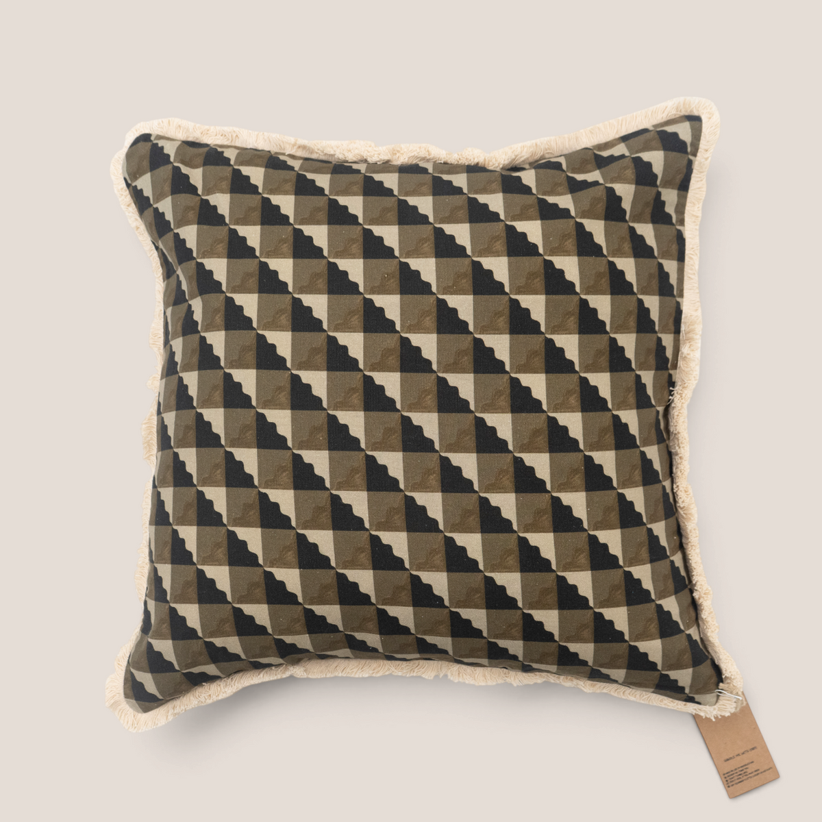 Cascade Geometric Block Print Toss Pillow