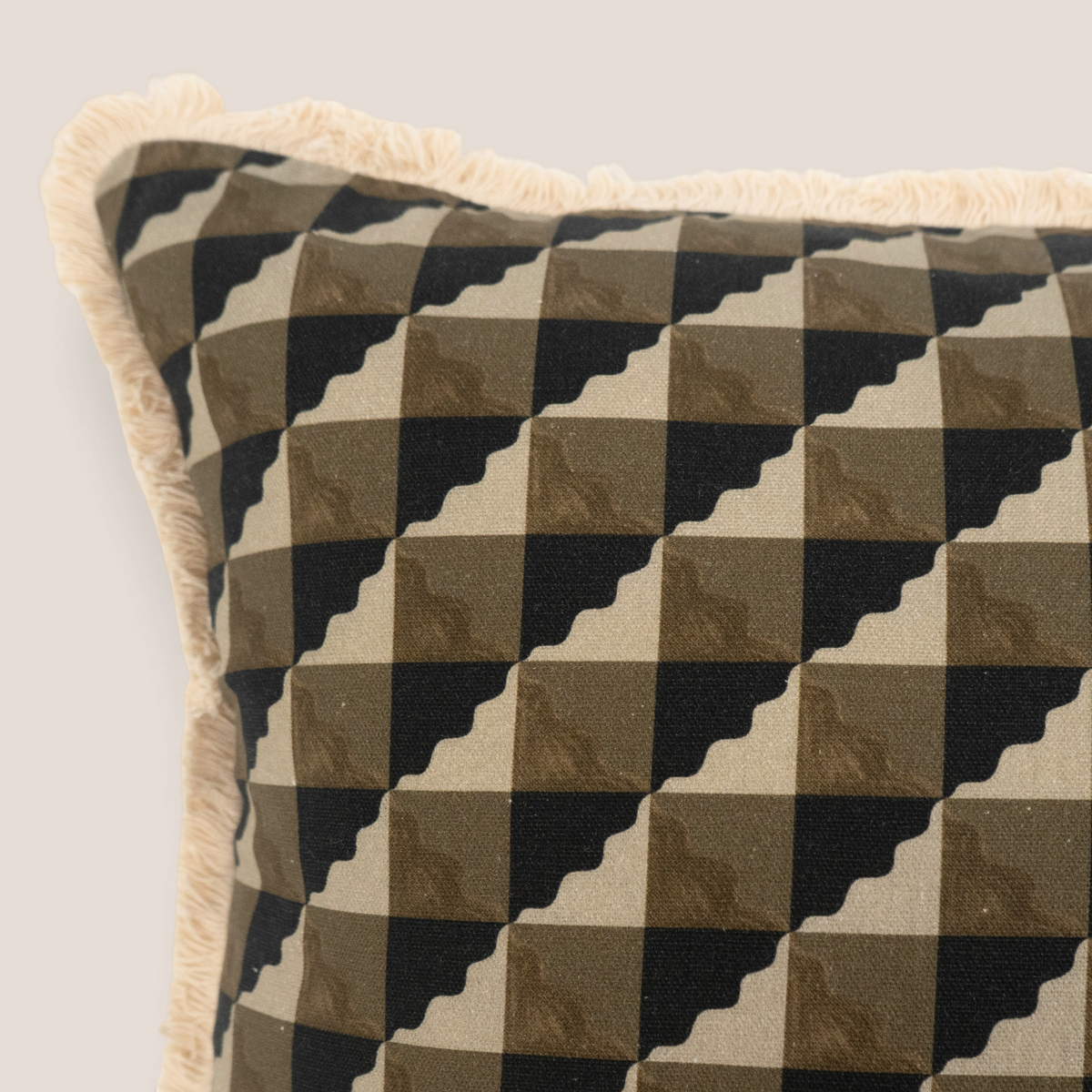 Cascade Geometric Block Print Toss Pillow