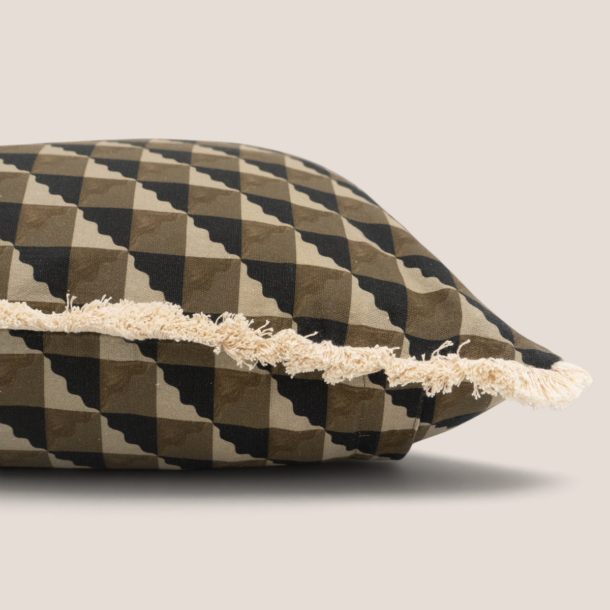 Cascade Geometric Block Print Toss Pillow