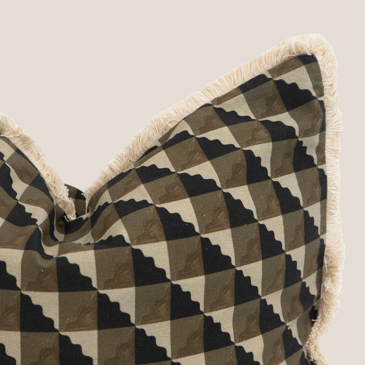 Cascade Geometric Block Print Toss Pillow