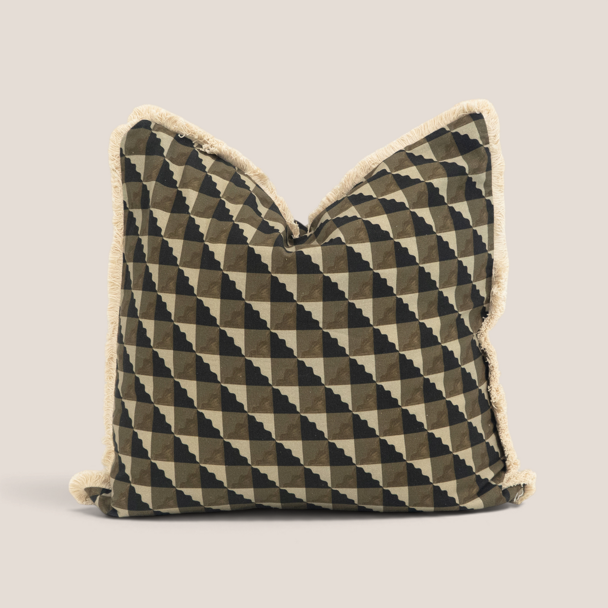 Cascade Geometric Block Print Toss Pillow