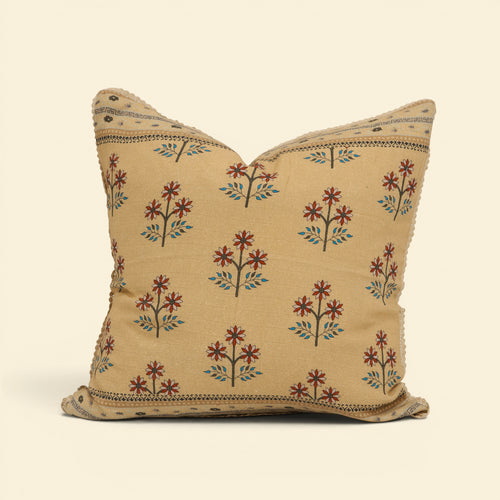 Prairie Block Print Toss Pillow