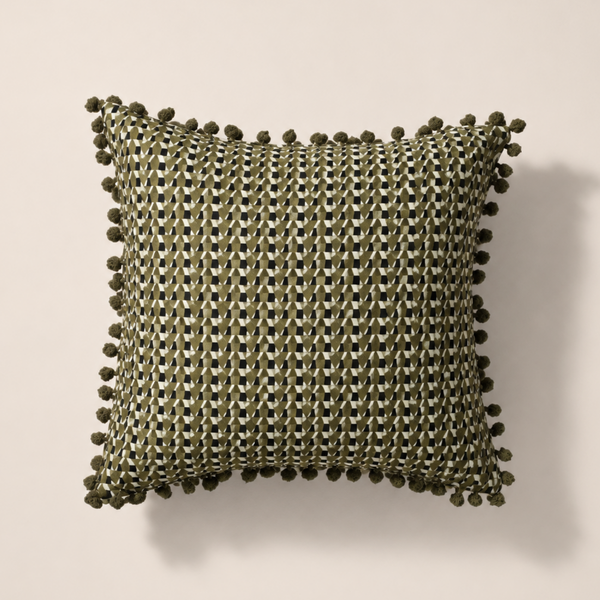 Rocky Geometric Block Print Toss Pillow