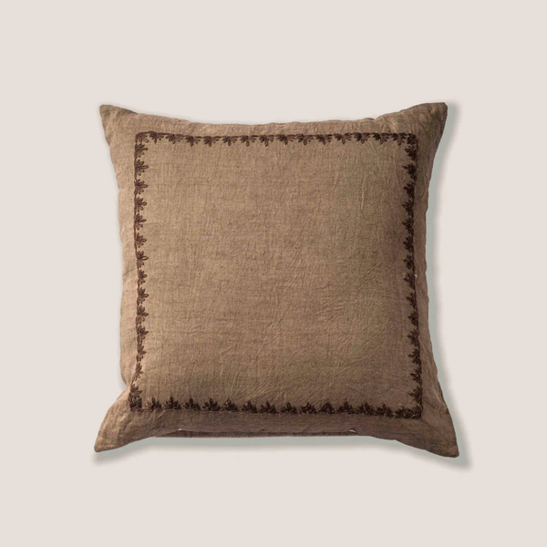 Basile Borders Linen Toss Pillow