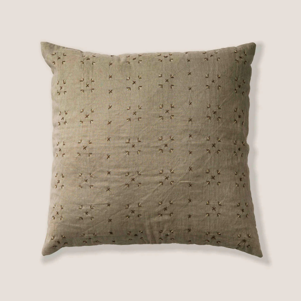 Nicolet Borders Linen Toss Pillow
