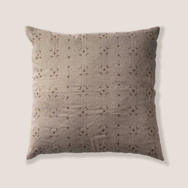 Nicolet Borders Linen Toss Pillow