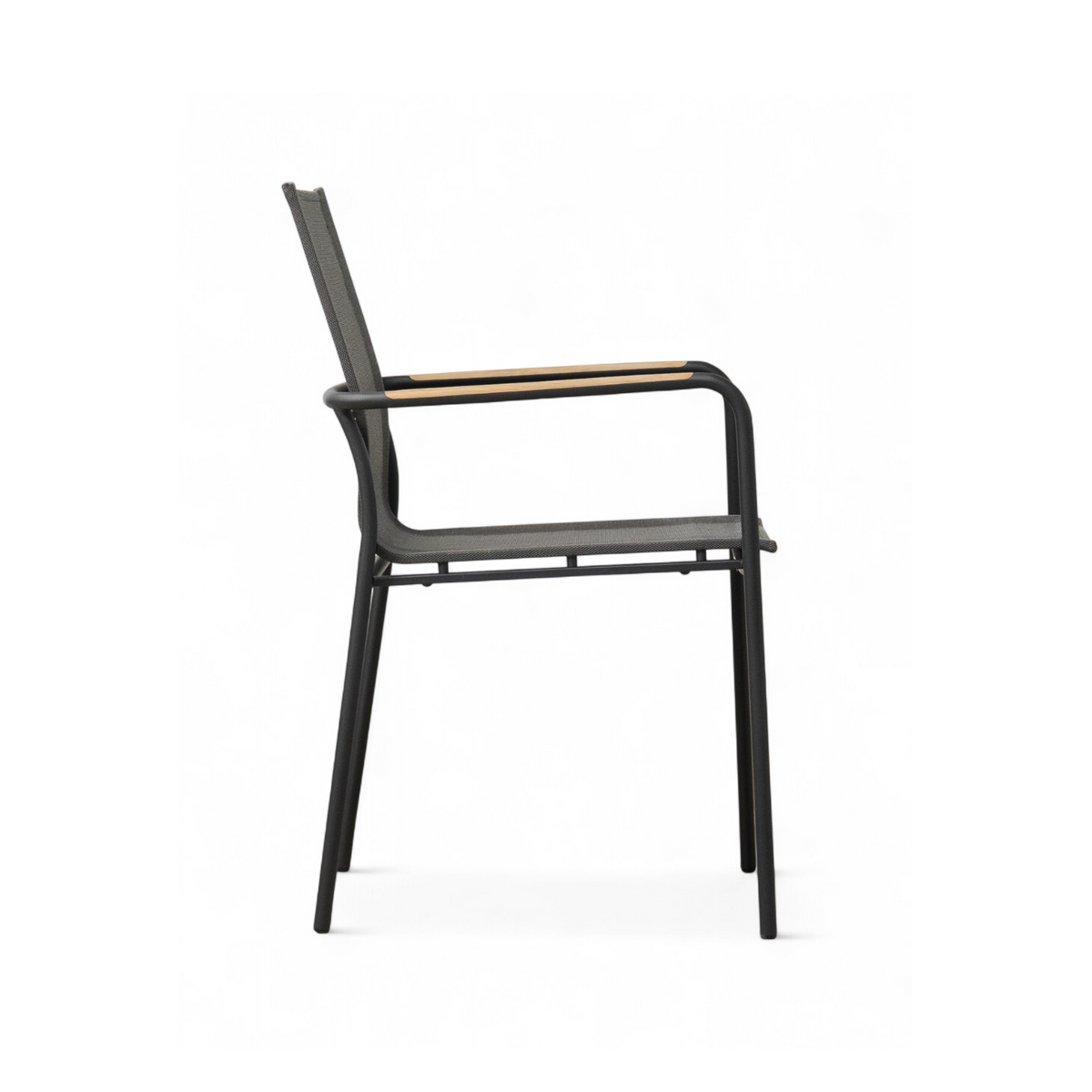 Eclipse Stackable Dining Arm Chair - Slate