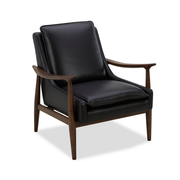 Nassau Lounge Chair - Onyx Leather