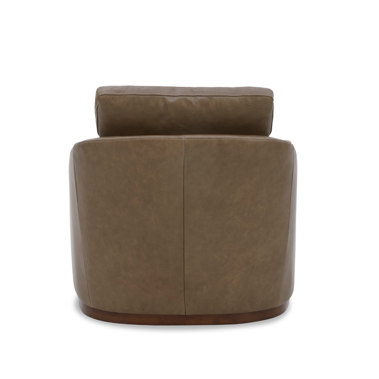 Yorkville Swivel Lounge Chair - Concord Pewter Leather