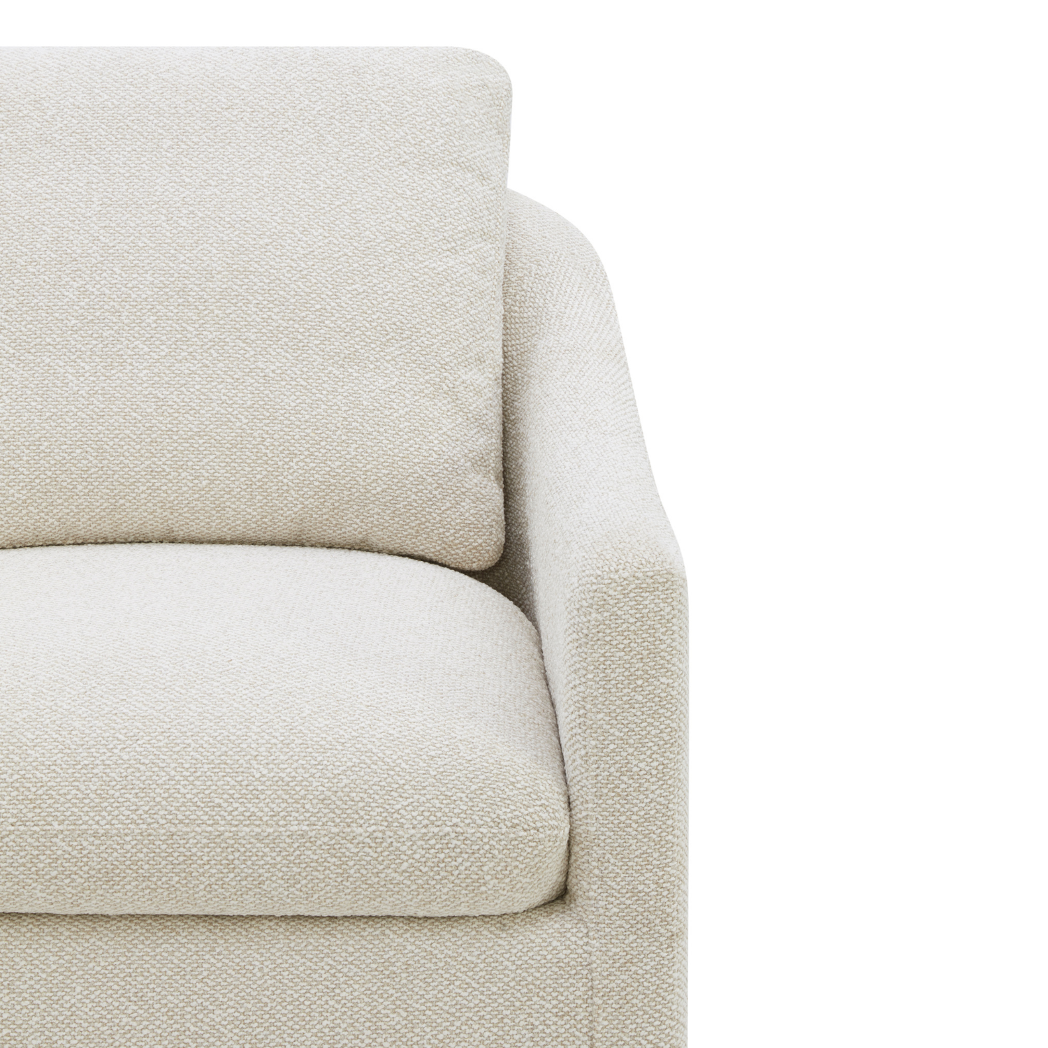 Yorkville Swivel Lounge Chair - Tasmin Linen