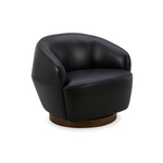 Pod Leather Swivel Lounge Chair