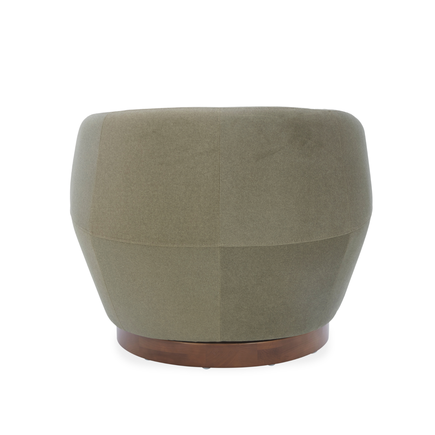 Pod Swivel Lounge Chair - Forest Green Matte Velvet