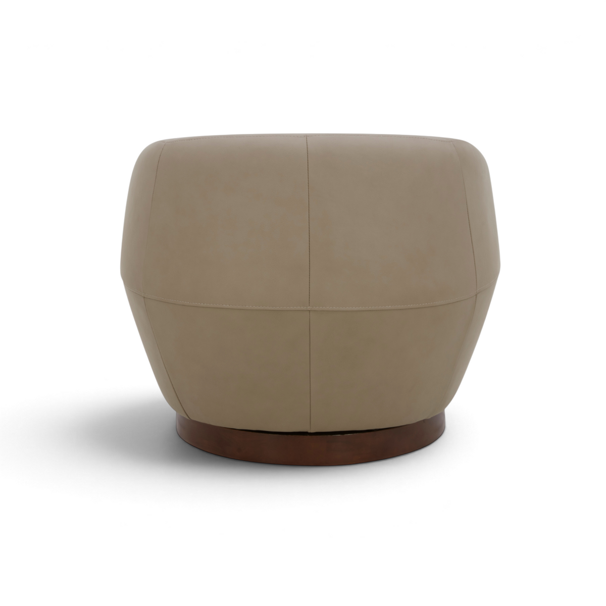 Pod Leather Swivel Lounge Chair - Vernont Stone