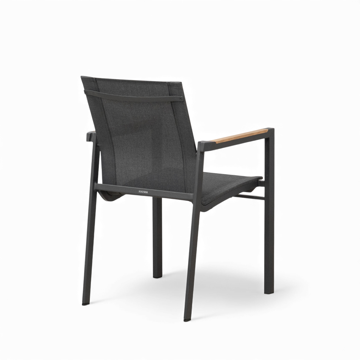 Cubic Sling Stackable Dining Armchair -  Slate/Anthracite