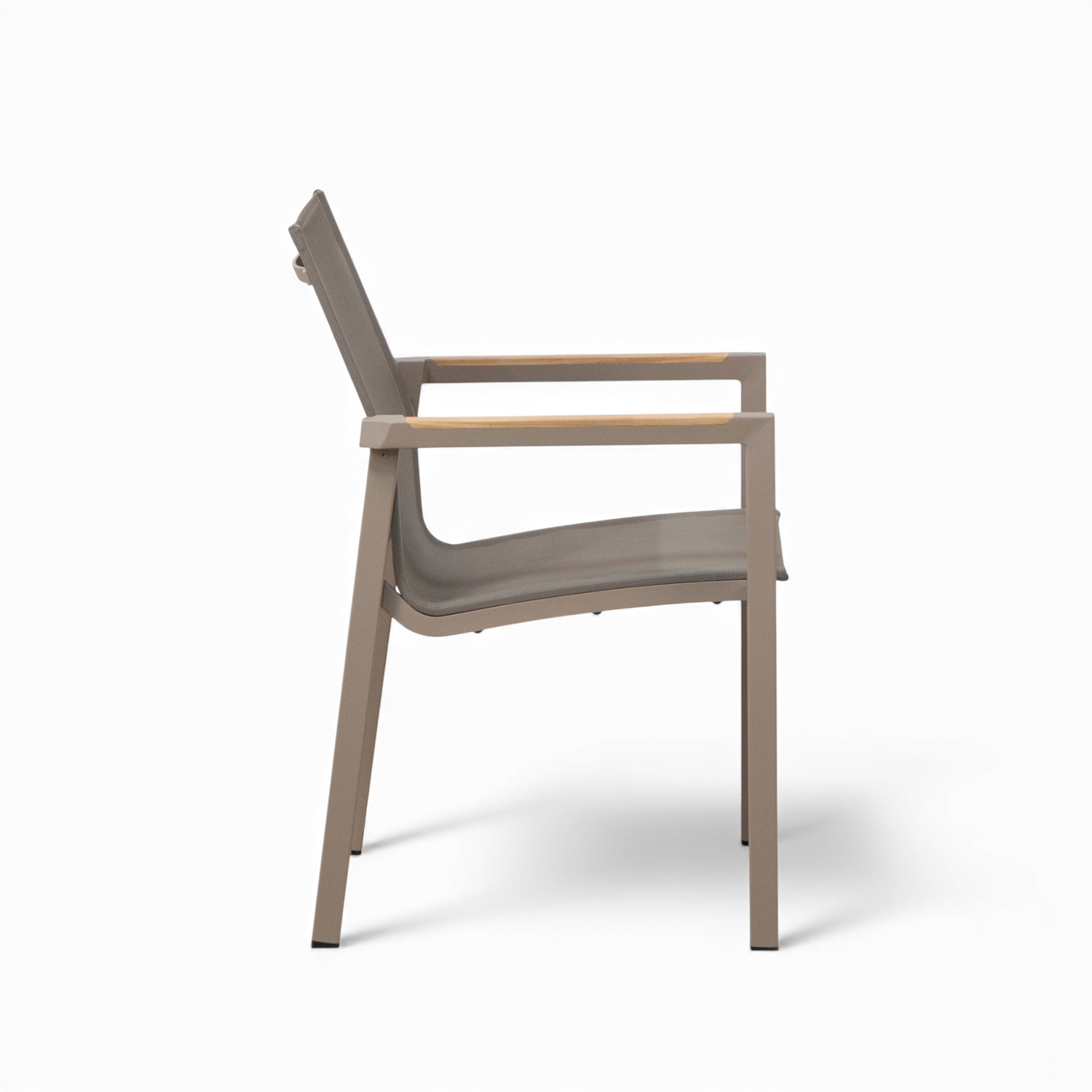 Cubic Stackable Dining Armchair - Fawn Taupe