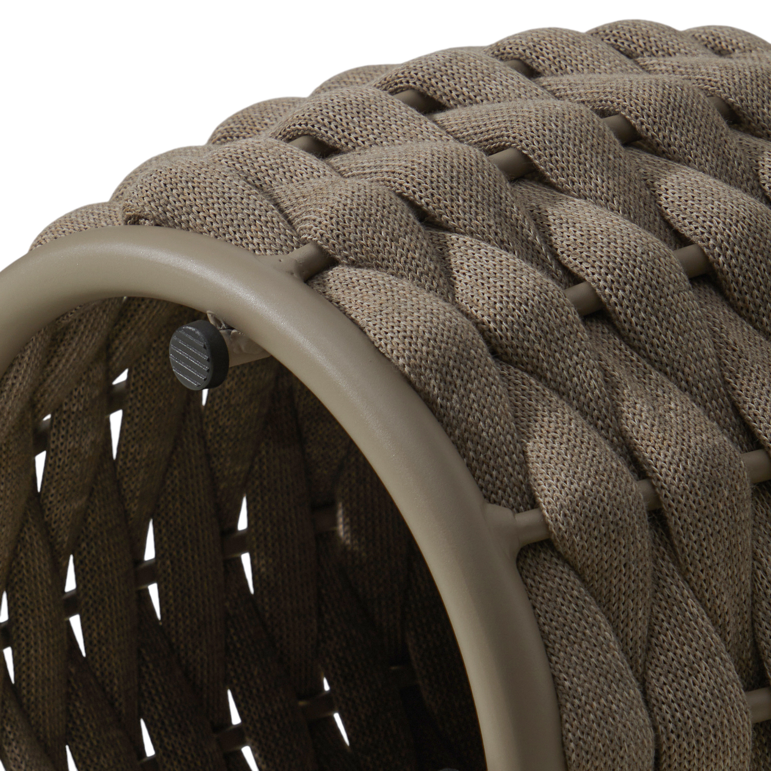 Brimley 16" Rope Side Table - Tan Biscuit