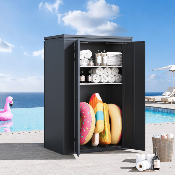 Cornwall 2000L Galvanized Steel Outdoor Storage Cabinet