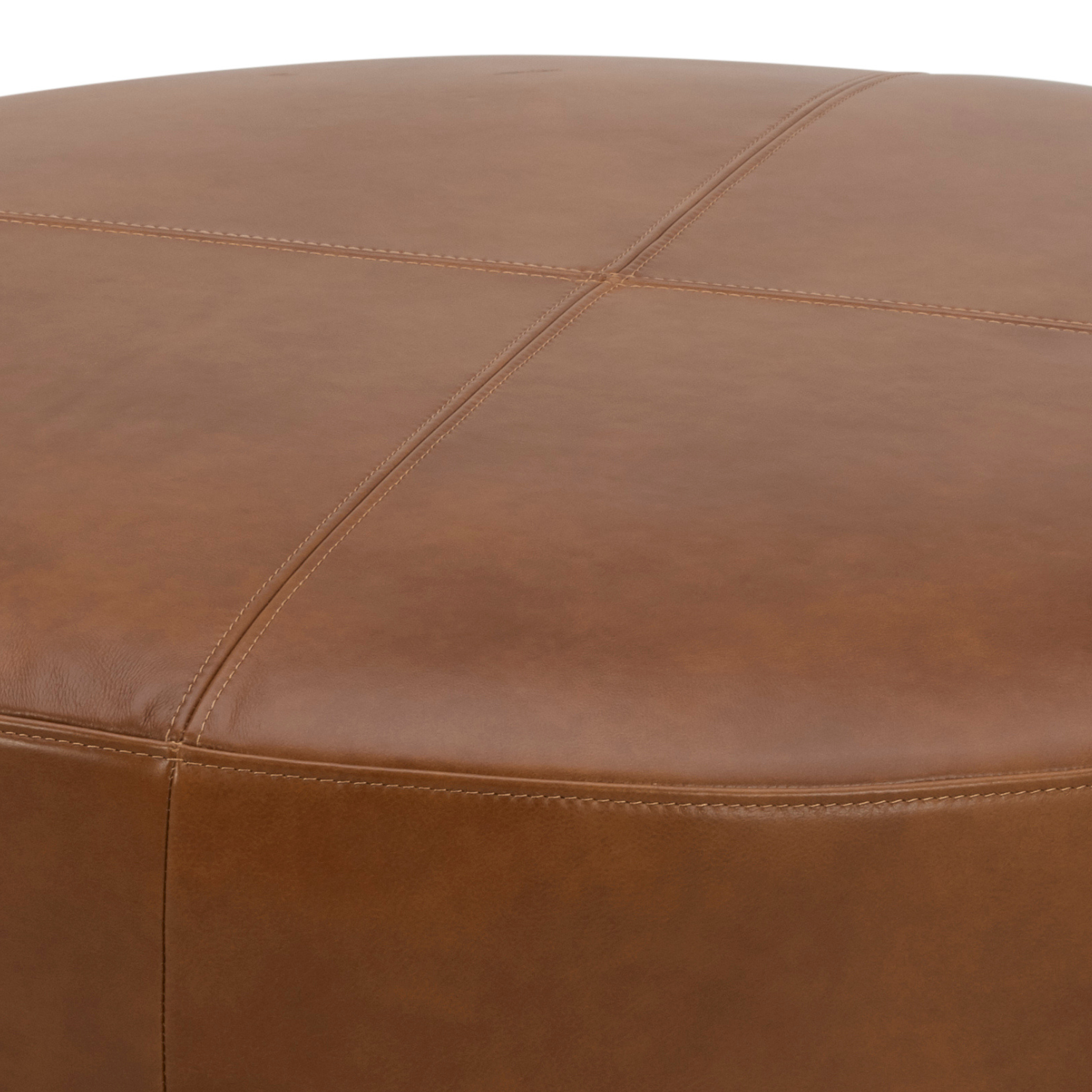 Carmen Ottoman - Camel Leather