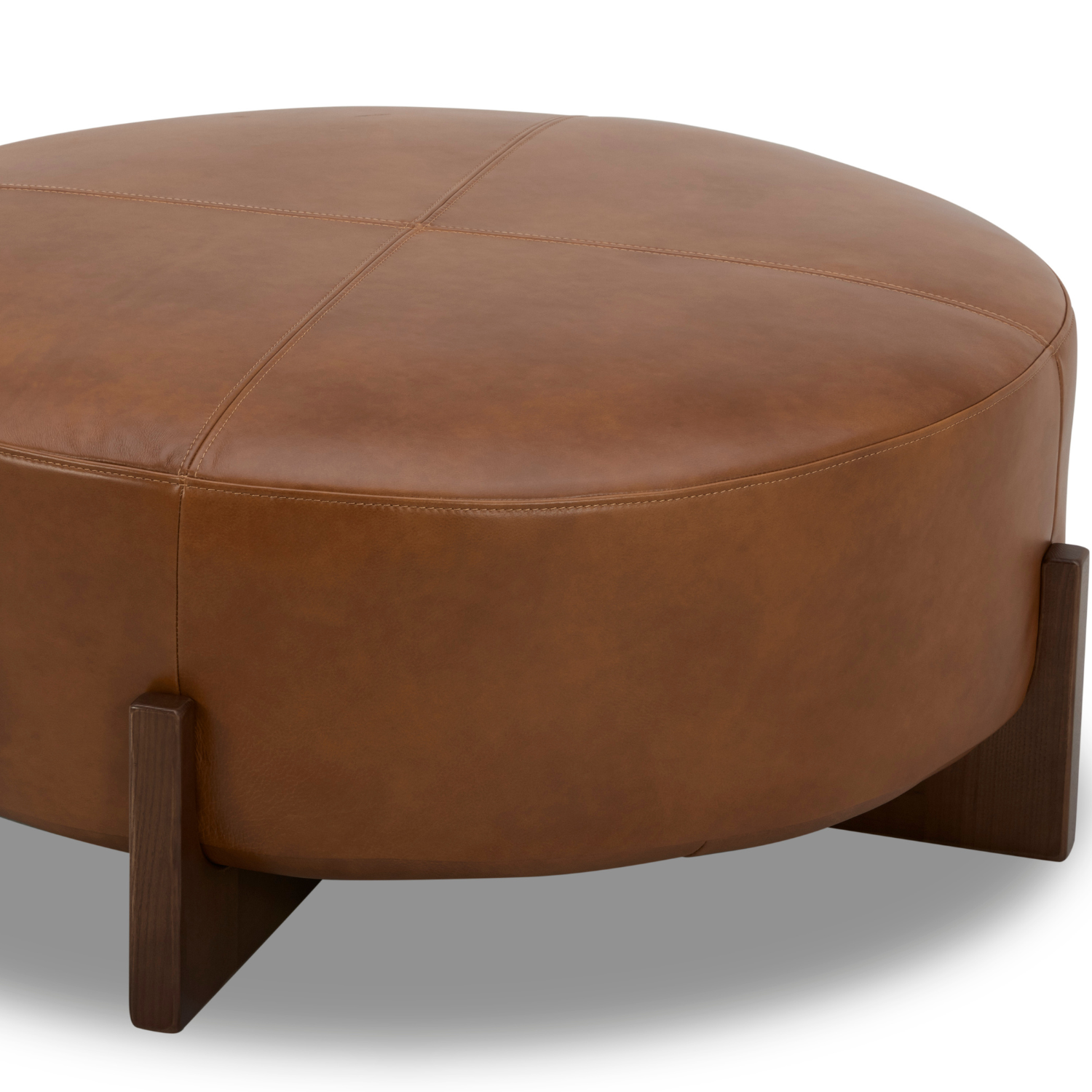 Carmen Ottoman - Camel Leather