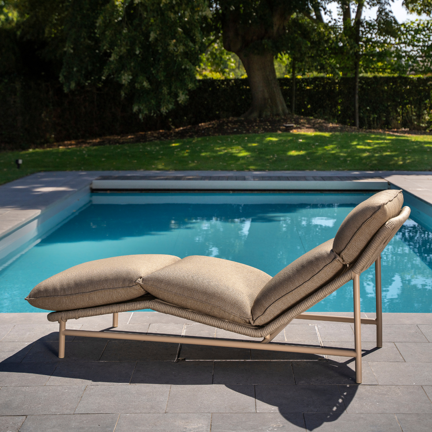 Rosseau Rope Sun Lounger - Latte