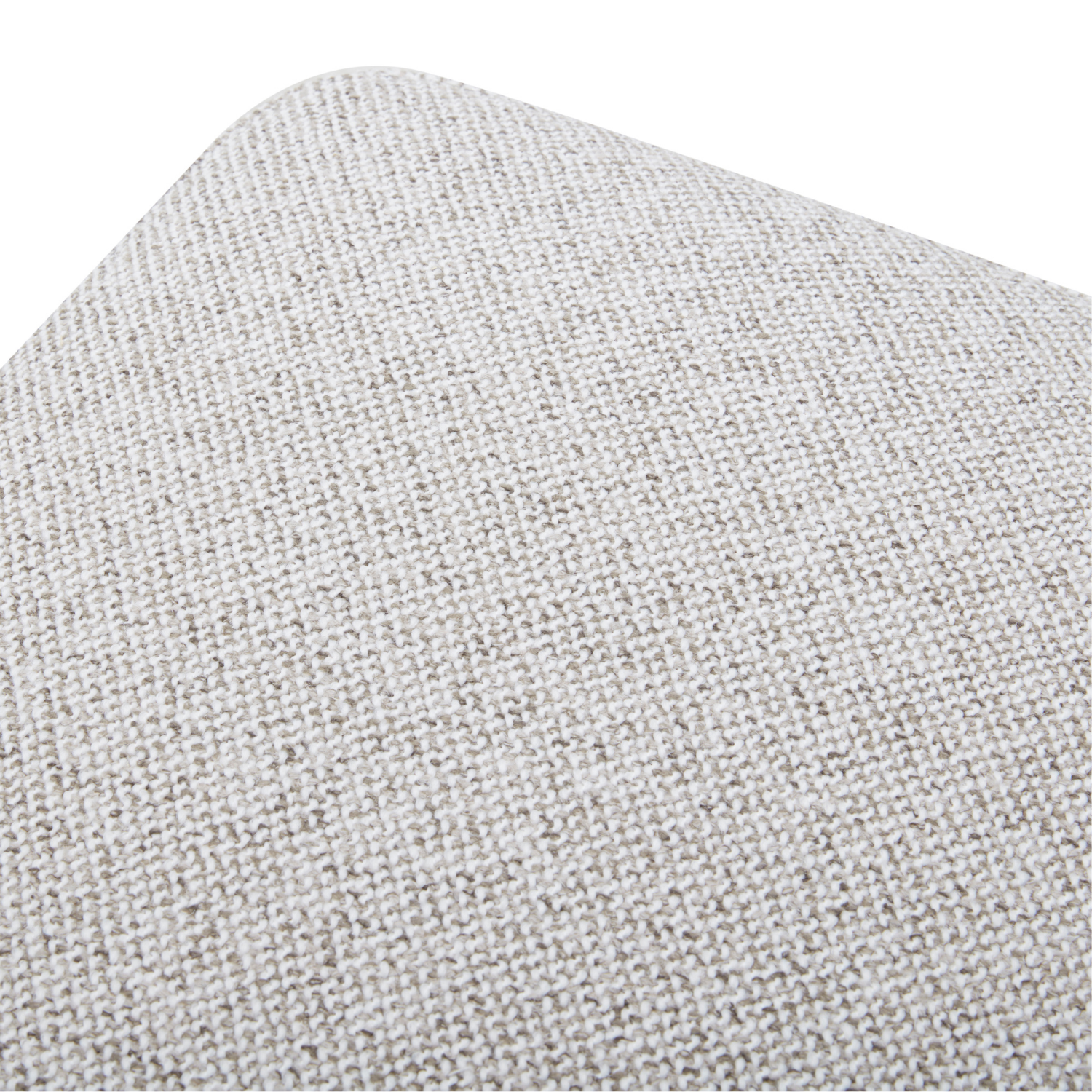 Cameron Ottoman w/ Dark Wood Base - Birch Weave