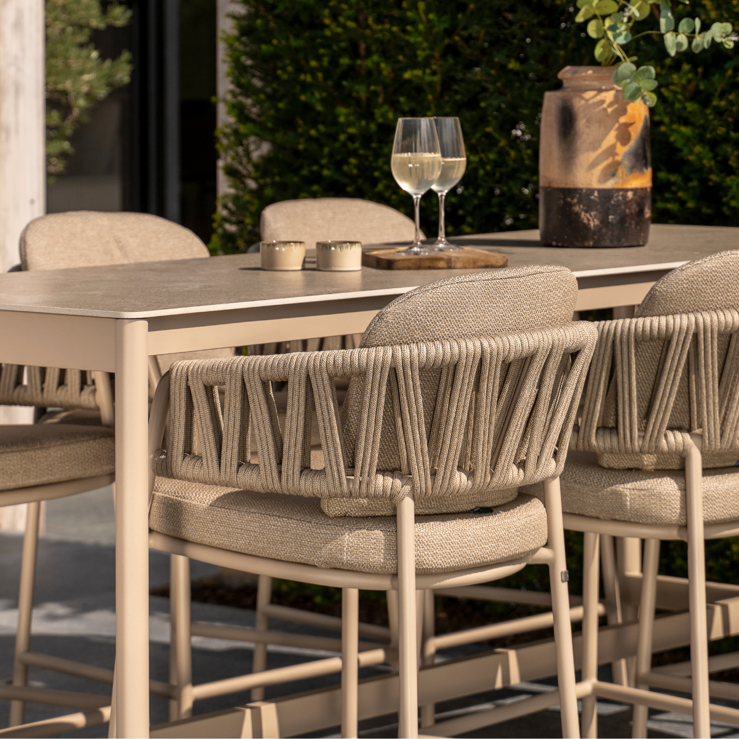 Rosseau Rope Counter Stool - Latte