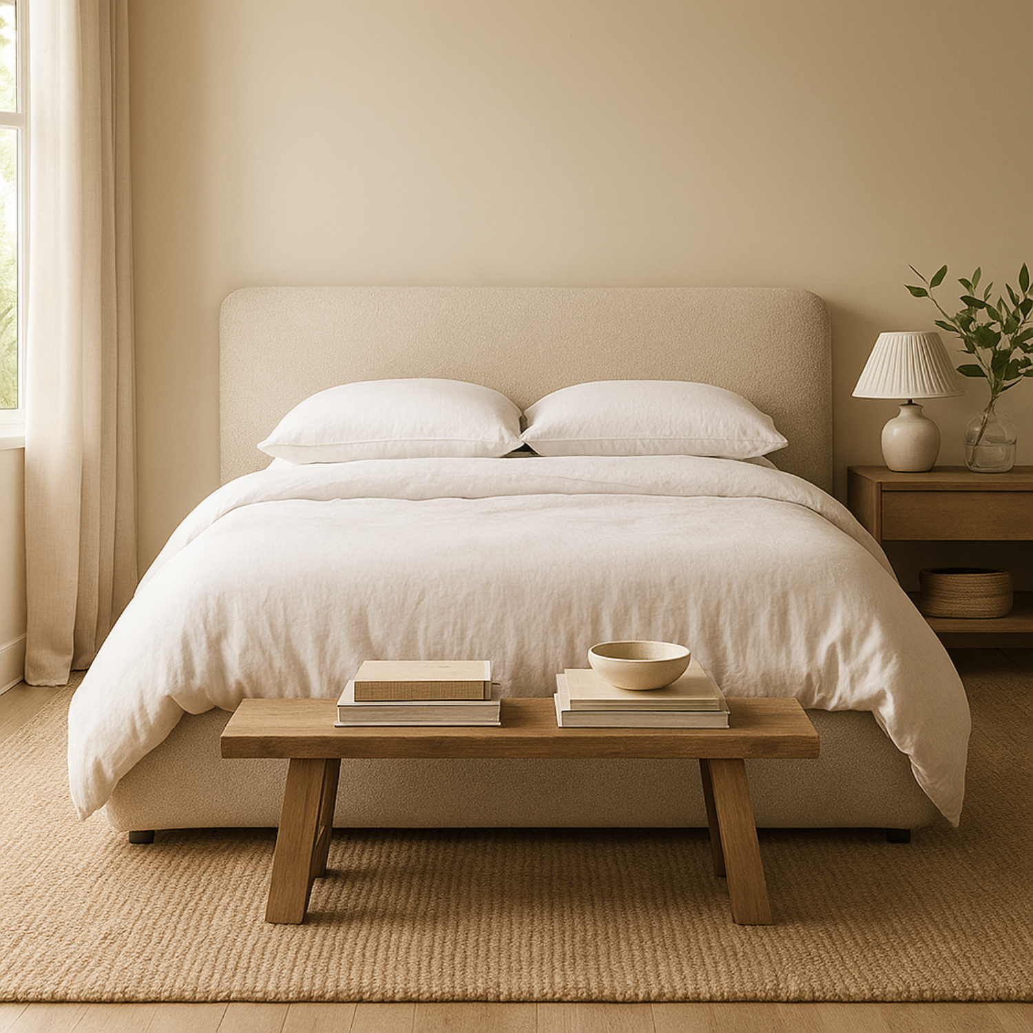 Broadview Platform Bed - Tasmin Linen
