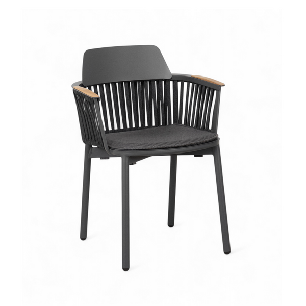 Georgian Dining Arm Chair - Charcoal
