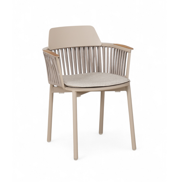 Georgian Dining Arm Chair - Stone Taupe