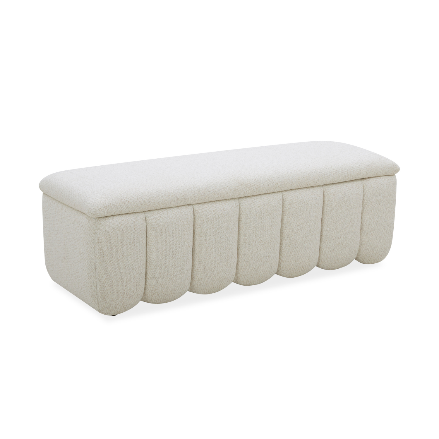 Brant Storage Bench - Linen Weave