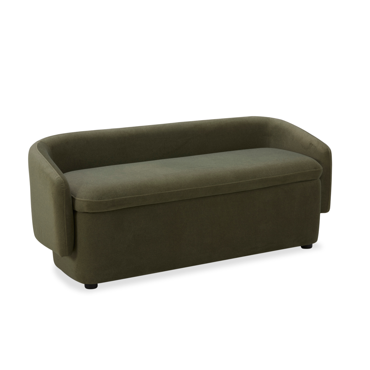 Capri Velvet Forest Storage Bench