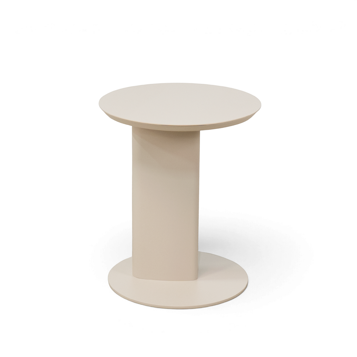 Avenue Round Side Table - Stone Taupe