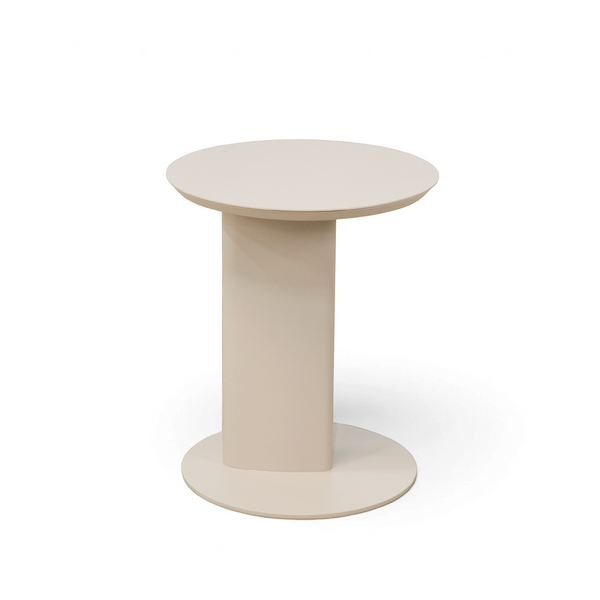 Avenue Round Side Table - Stone Taupe