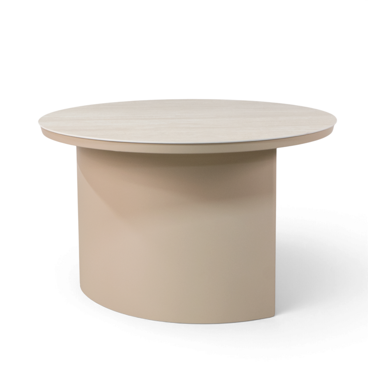 Sable Ceramic 47" Round Dining Table - Stone Taupe
