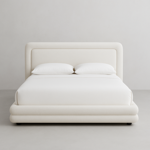Dawson Upholstered Platform Bed - Crypton® Nomad Snow